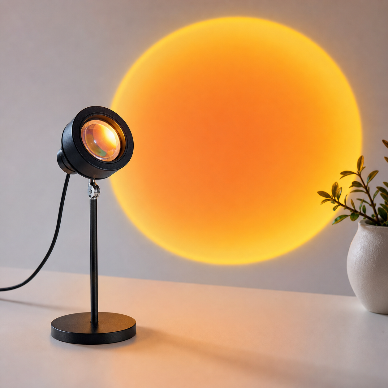 Aucw Sunset Glow Projection Lamp
