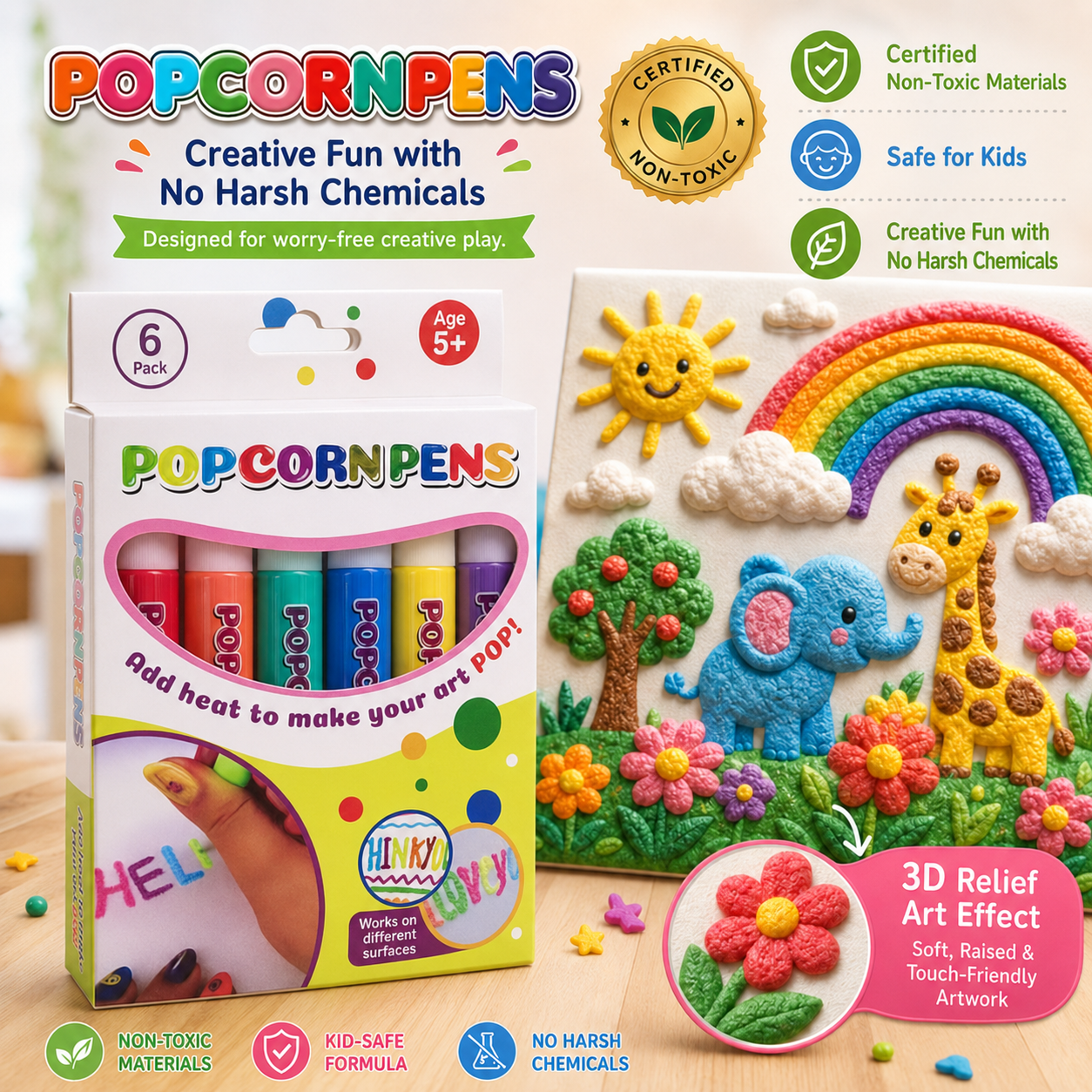 Save 50% by ordering today丨Topacme® 3D Relief Art Pen – Turn Flat Drawings Into Touchable 3D Art🪄✏️