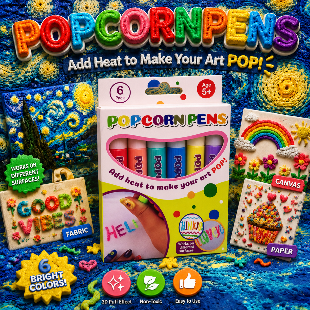 Save 50% by ordering today丨Topacme® 3D Relief Art Pen – Turn Flat Drawings Into Touchable 3D Art🪄✏️